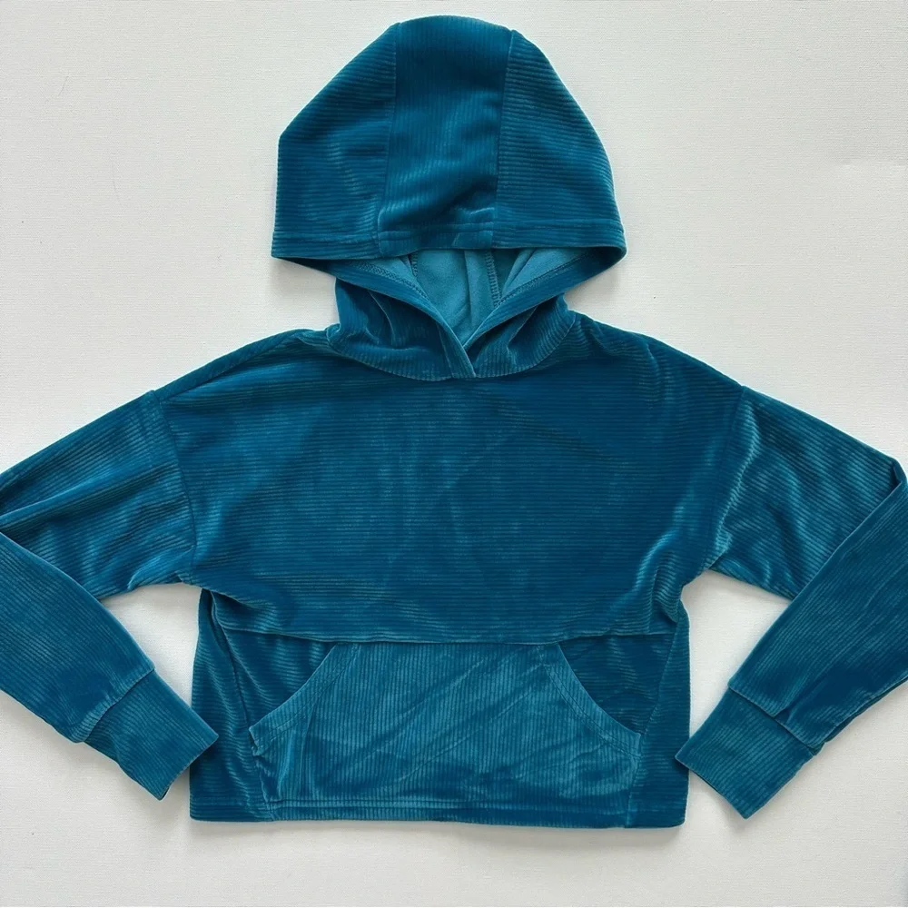90 Degree By Reflex Turquoise Velour Set Size XS